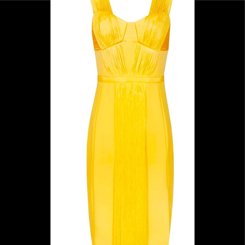 Reiss Yellow dress. Size 6. Tailored fit